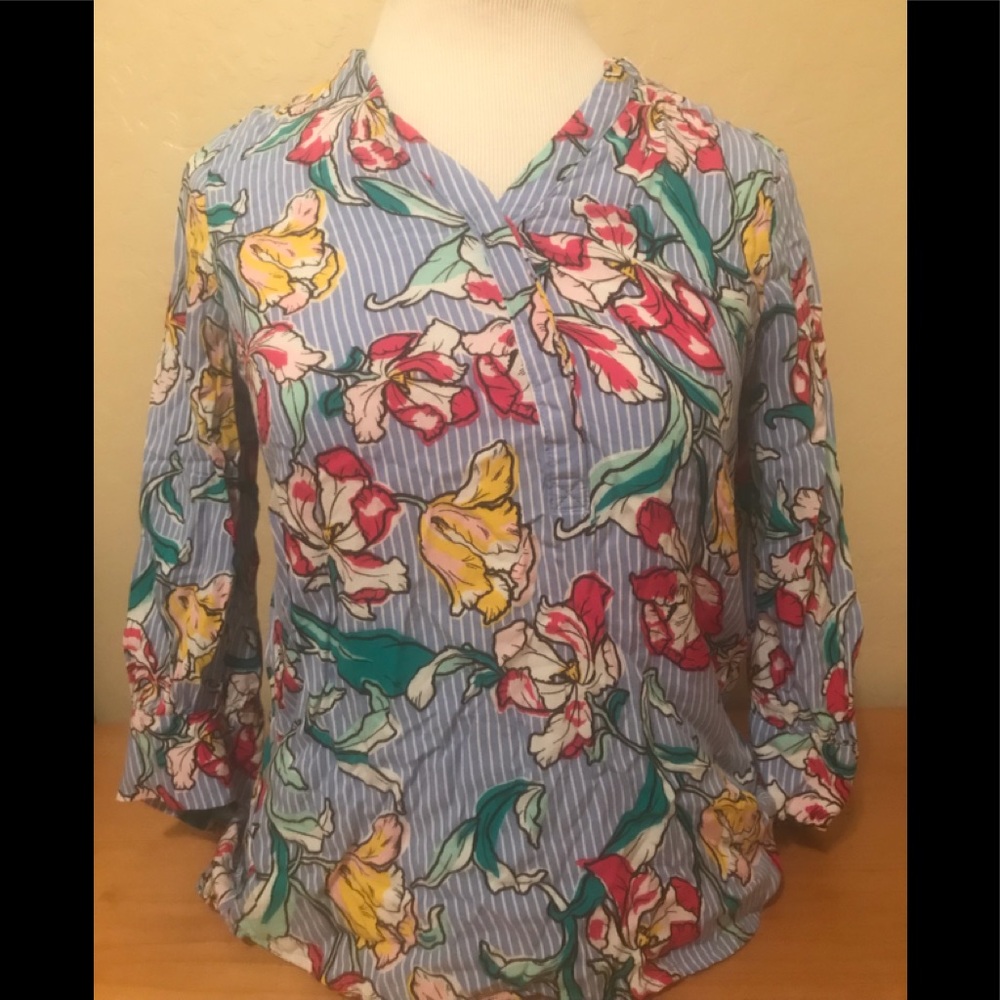 Apt 9 Womens Flower Long Sleeve Size XS
